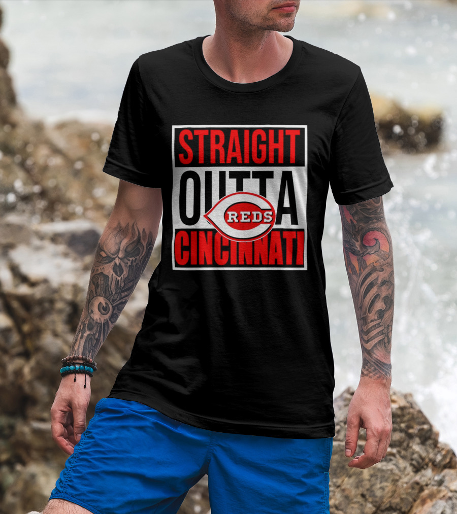 Straight Outta Cincinnati Reds Baseball Team Iconic T-Shirt