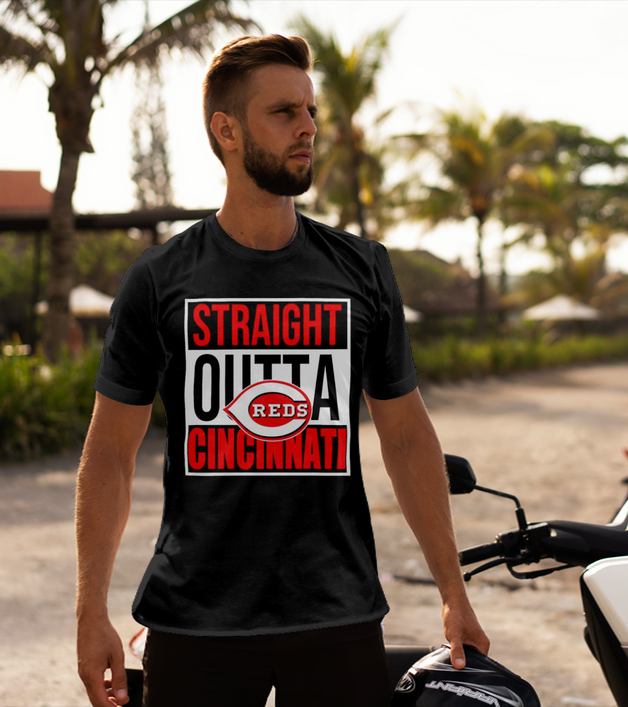 Straight Outta Cincinnati Reds Baseball Team Iconic T-Shirt