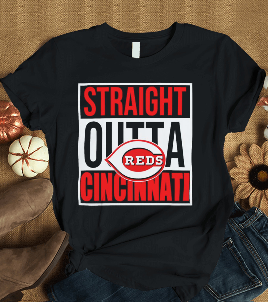 Straight Outta Cincinnati Reds Baseball Team Iconic T-Shirt