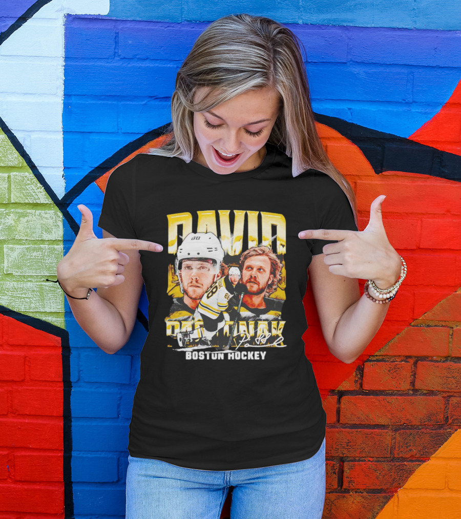 David Pastrnak Boston Hockey Vintage Sports 88 T-Shirt