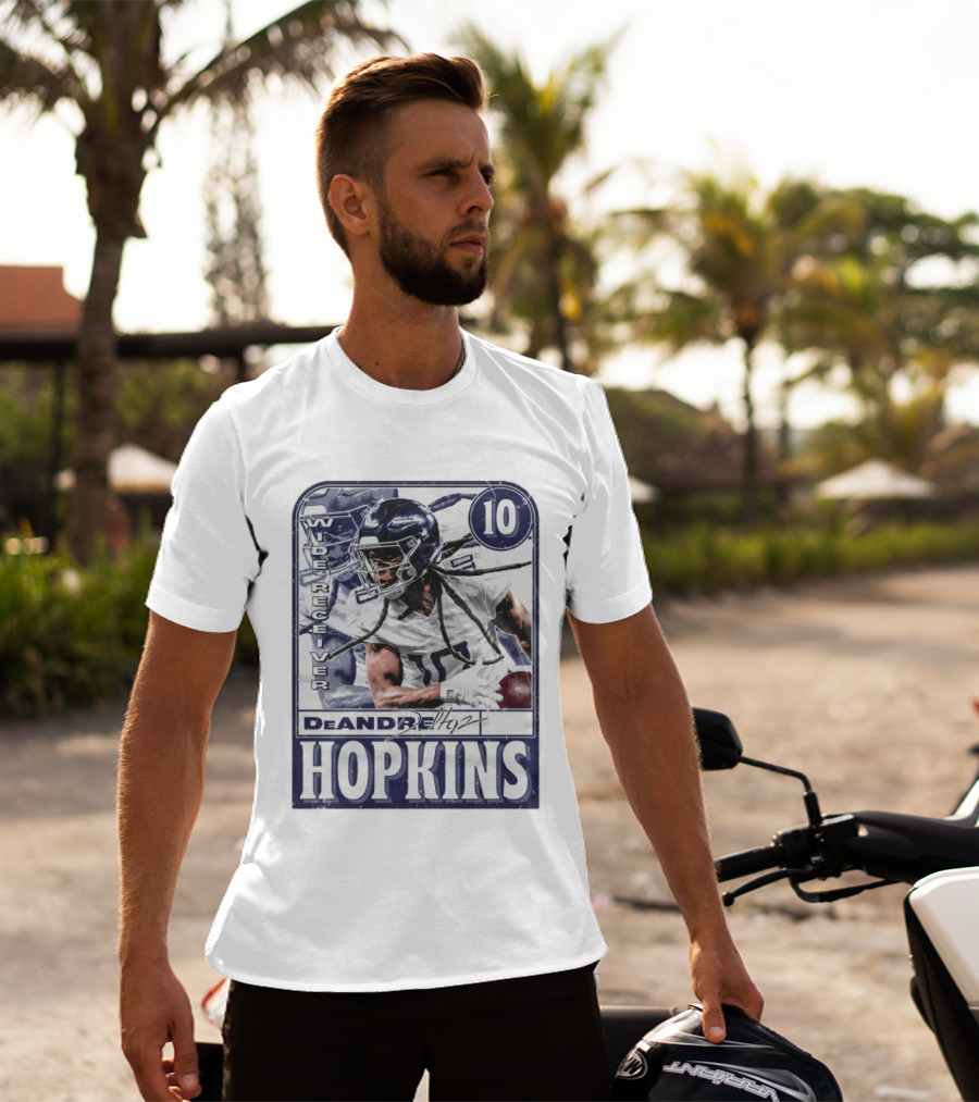 DeAndre Hopkins Tennessee Wide Receiver 10 Football Card T-Shirt