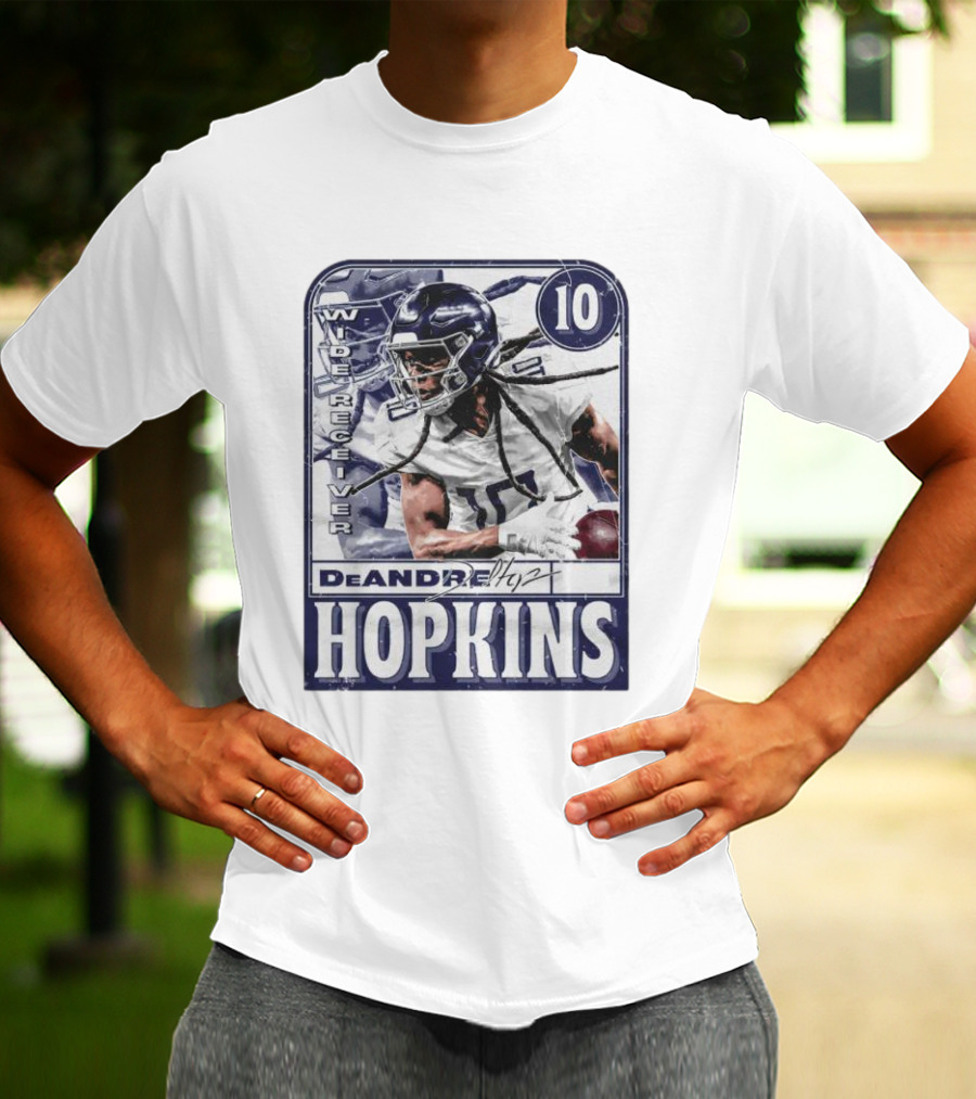 DeAndre Hopkins Tennessee Wide Receiver 10 Football Card T-Shirt
