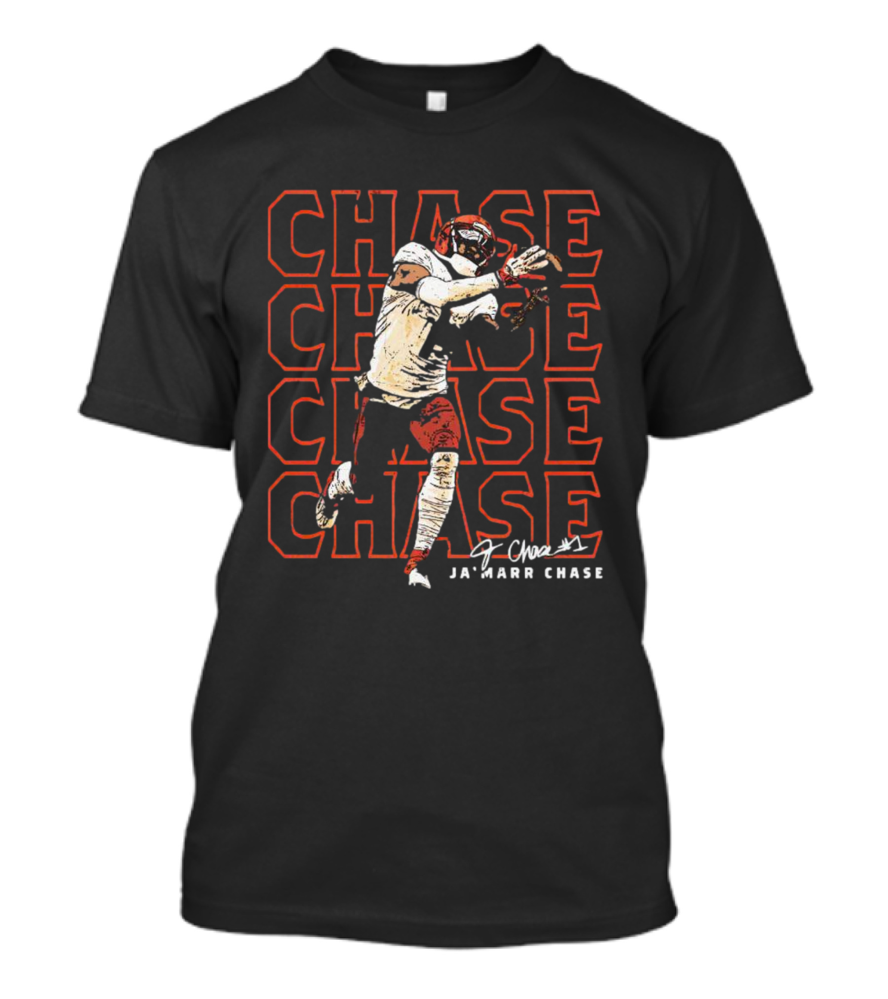 Ja'Marr Chase Cincinnati Bengals Signature Repeat Chase T-Shirt