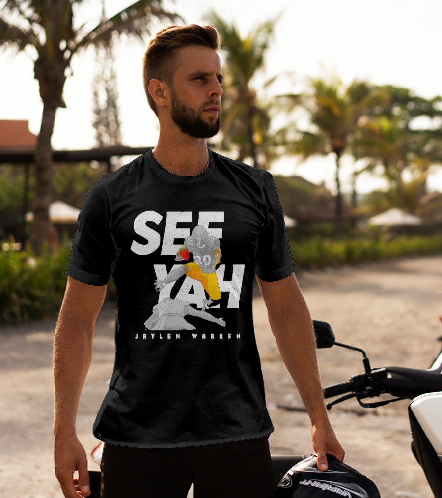 Jaylen Warren Pittsburgh See Yah Hurdle T-Shirt