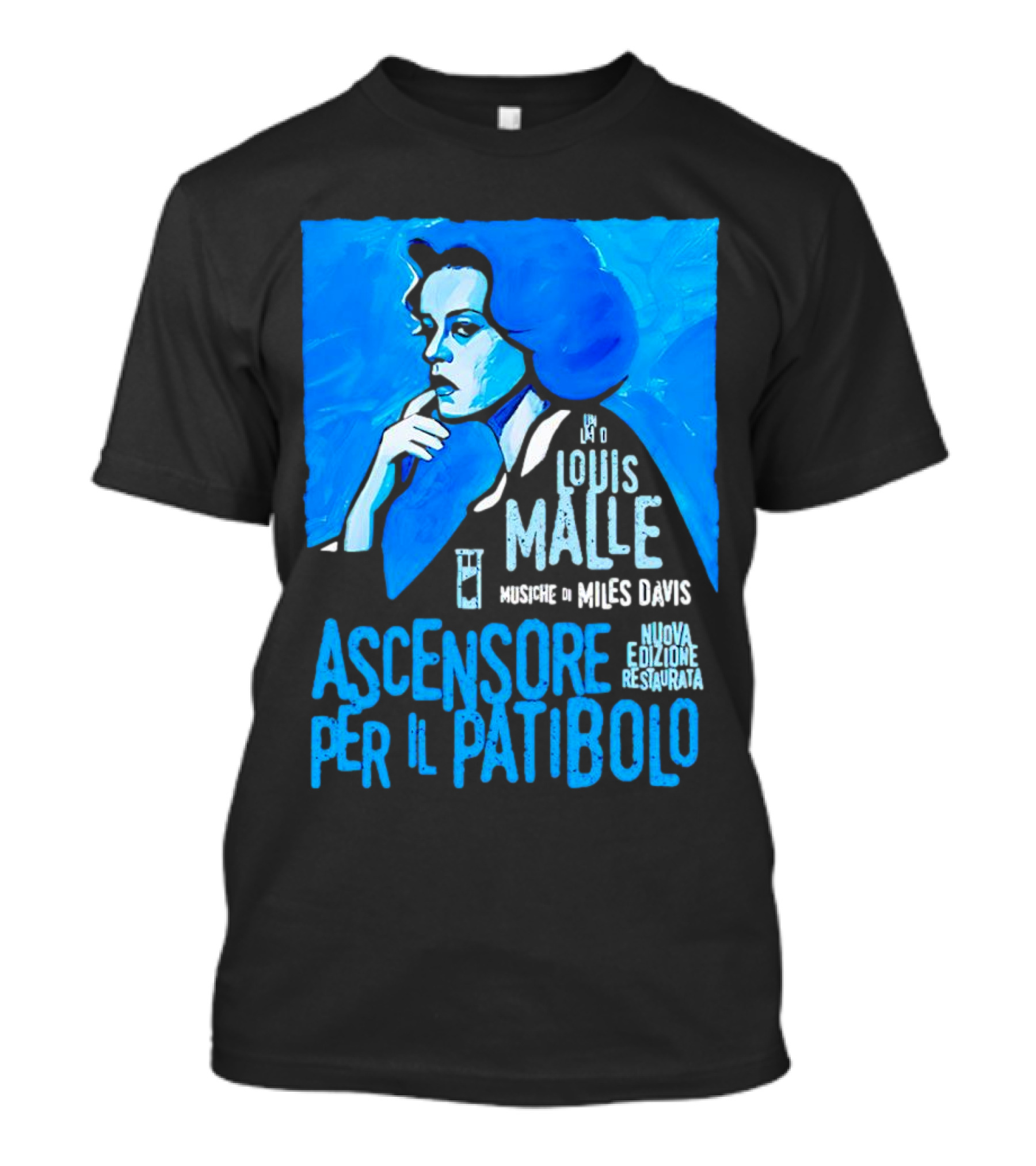 Louis Malle Musiche Di Miles Davis Ascensore Per Il Patibolo Nuova Edizione Restaurata T-Shirt