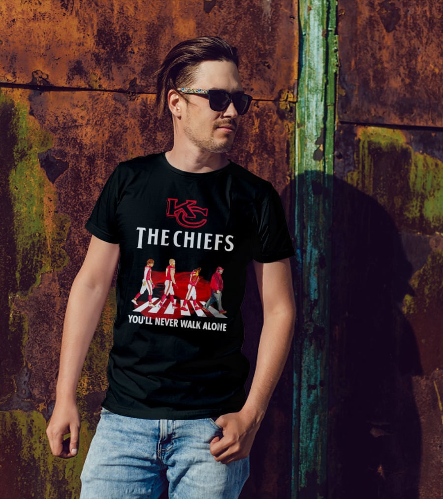 KC Chiefs Abbey Road You'll Never Walk Alone T-Shirt