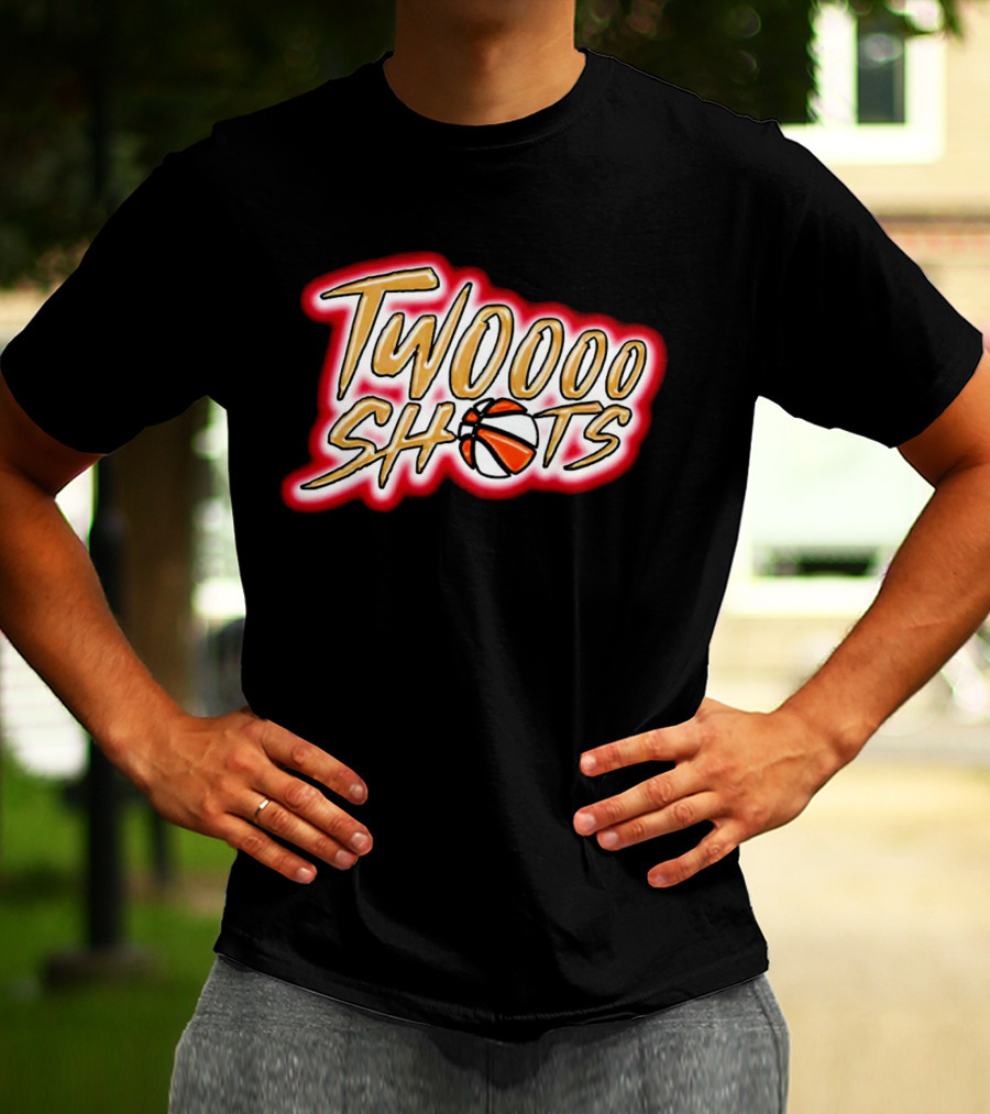 TWOOOO SHOTS Basketball T-Shirt