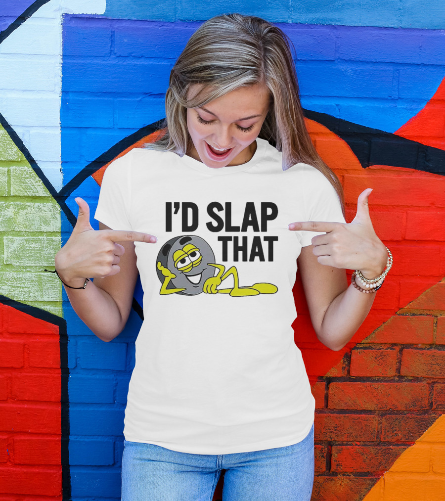I’d Slap That Smiling Emoji Leaning With Sunglasses T-Shirt