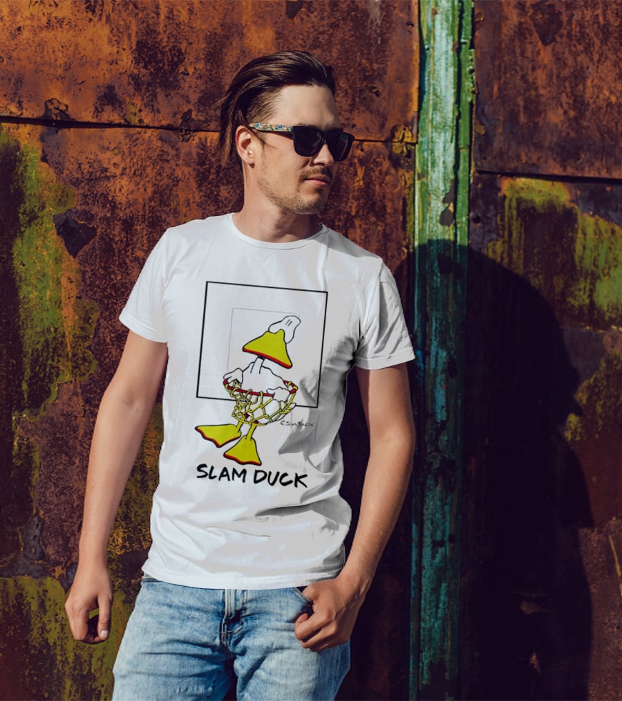 John Baron Slam Duck Basketball Humor T-Shirt