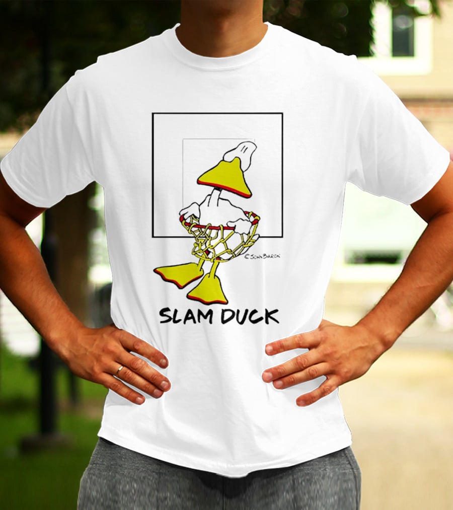 John Baron Slam Duck Basketball Humor T-Shirt