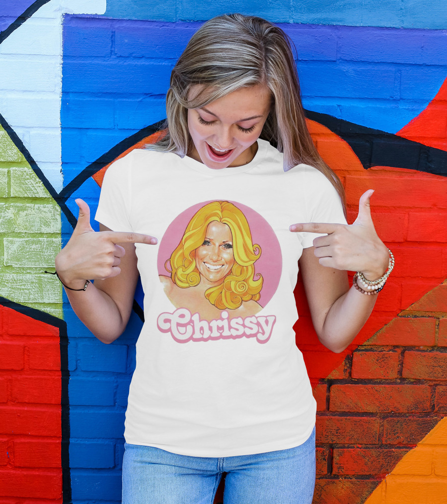 RIP Suzanne Somers Chrissy Pink Circle T-Shirt