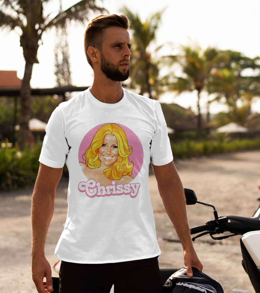 RIP Suzanne Somers Chrissy Pink Circle T-Shirt