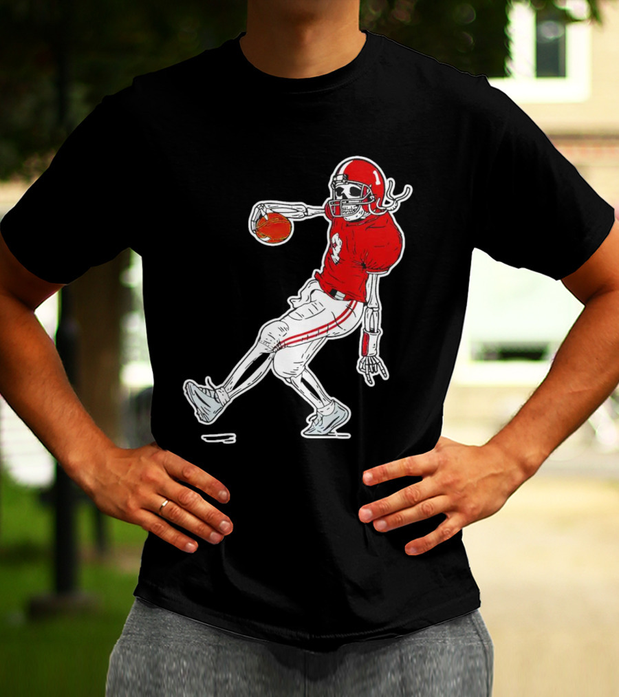 Sterling Shepard Oklahoma Sooners Tuck Fexas Skeleton Football Player T-Shirt