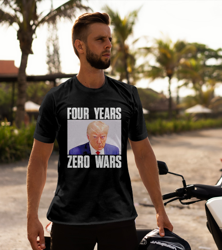 Four Years Zero Wars Portrait Image T-Shirt