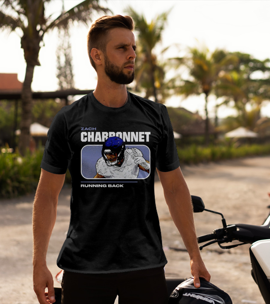 Zach Charbonnet Running Back Vintage Football T-Shirt