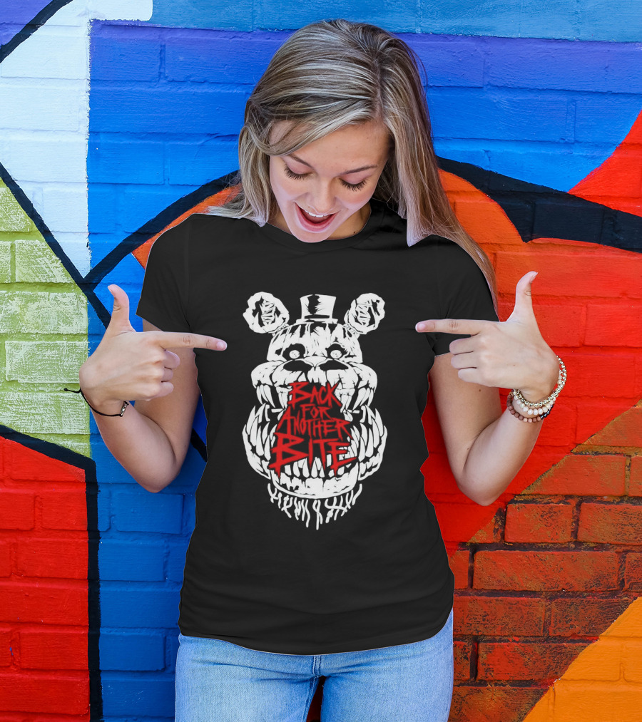 Back For Another Bite Creepy Bear Face T-Shirt