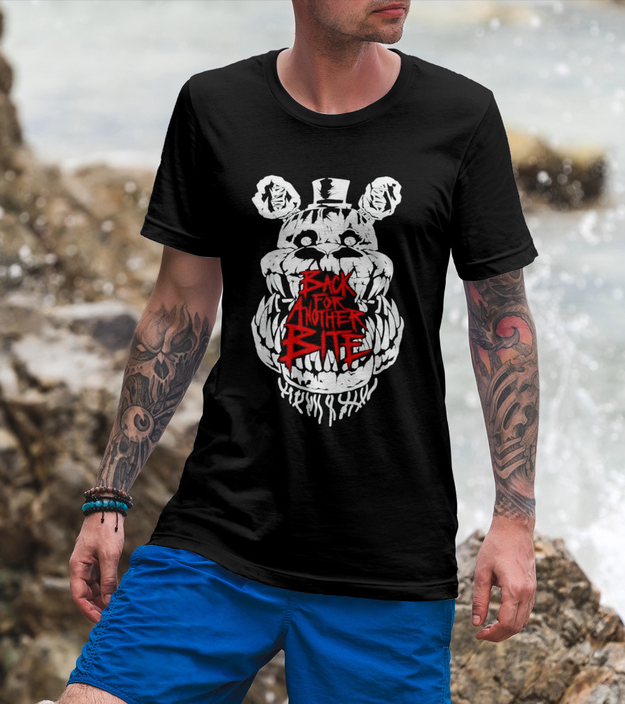 Back For Another Bite Creepy Bear Face T-Shirt