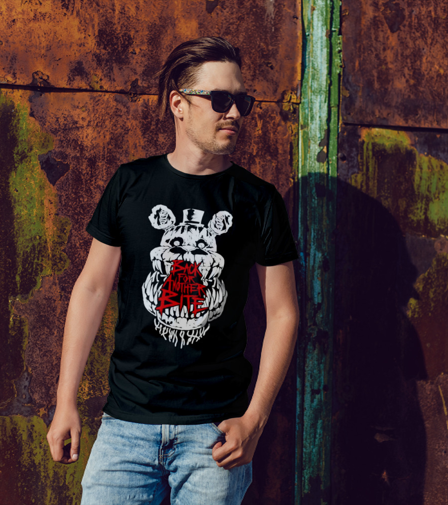 Back For Another Bite Creepy Bear Face T-Shirt