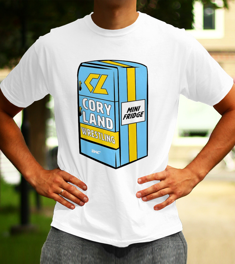 CL Cory Land Wrestling Mini Fridge EMC T-Shirt
