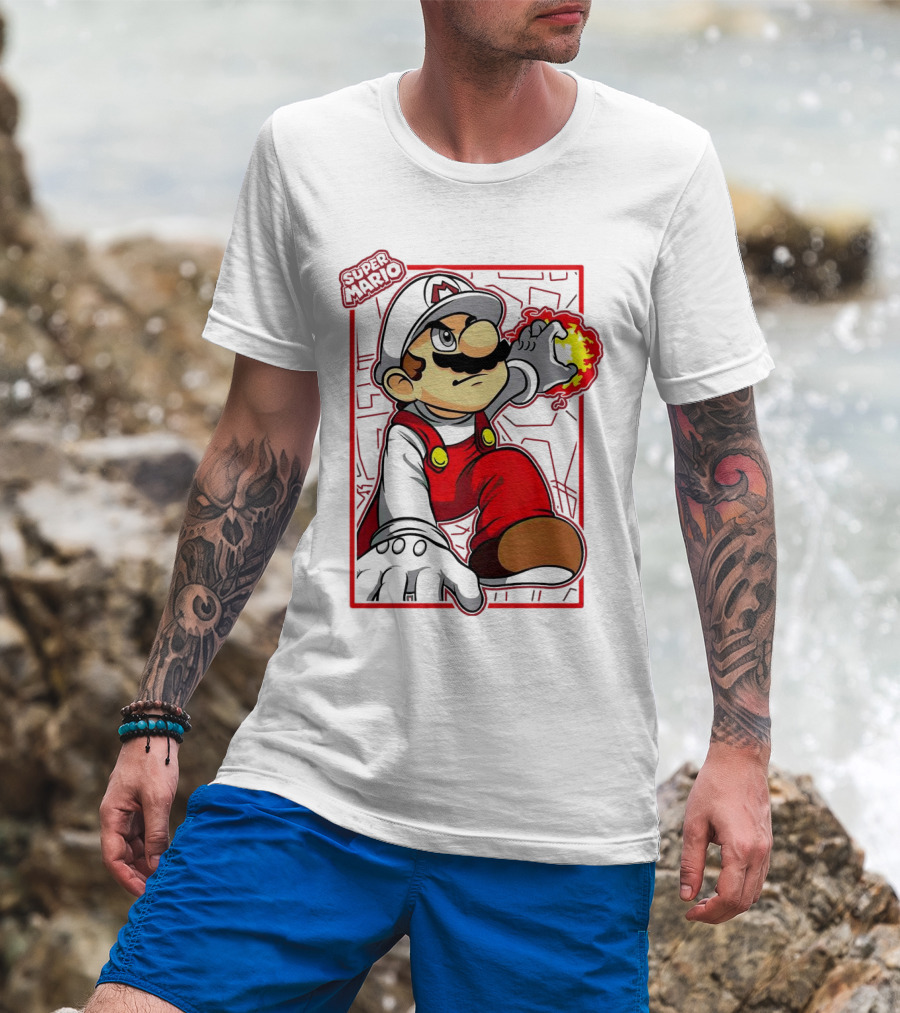 Super Mario Fire Power T-Shirt