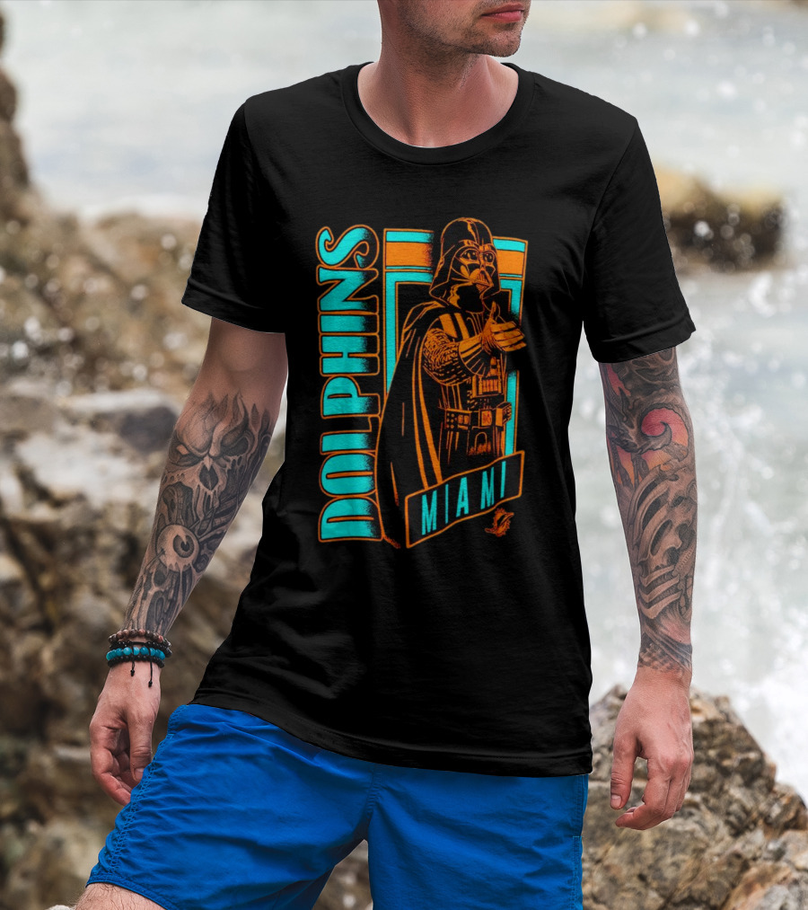 Miami Dolphins Darth Vader Adventure T-Shirt