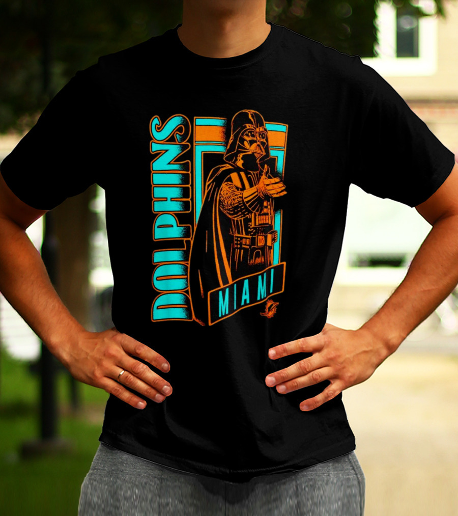 Miami Dolphins Darth Vader Adventure T-Shirt