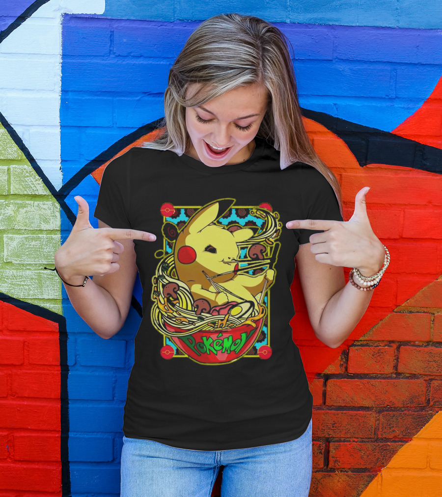 Pokemon Pikachu Ramen Mania Noodles Bowl Adventure T-Shirt