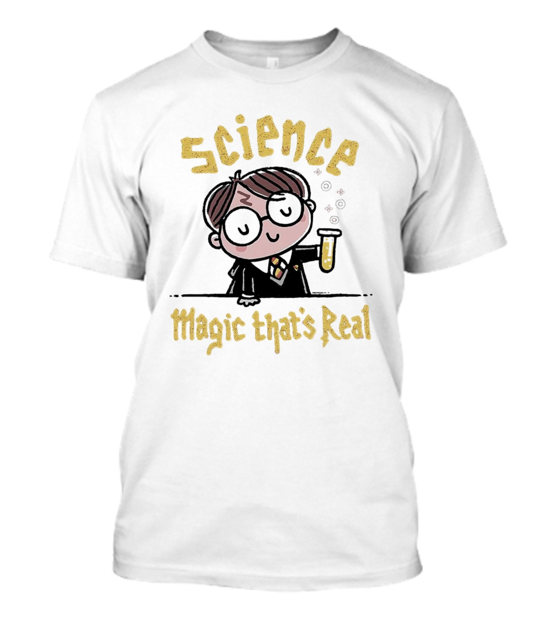 Science Magic That’s Real Wizard With Potion T-Shirt