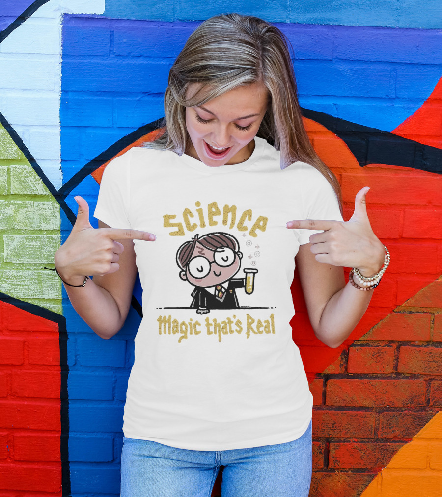 Science Magic That’s Real Wizard With Potion T-Shirt