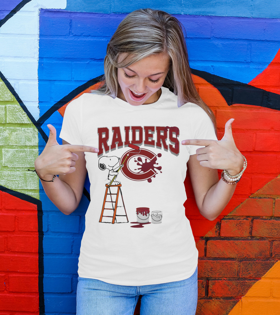 Snoopy Painting Colgate Raiders T-Shirt