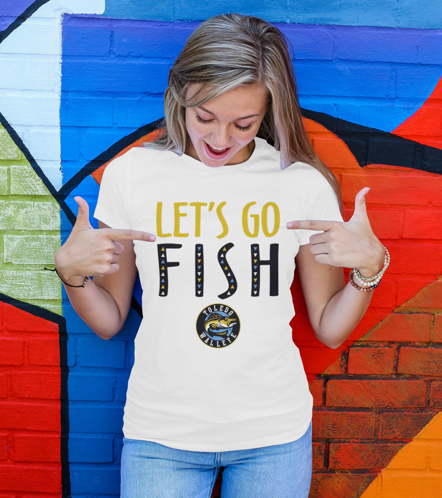 Toledo Walleye Let's Go Fish Hockey T-Shirt