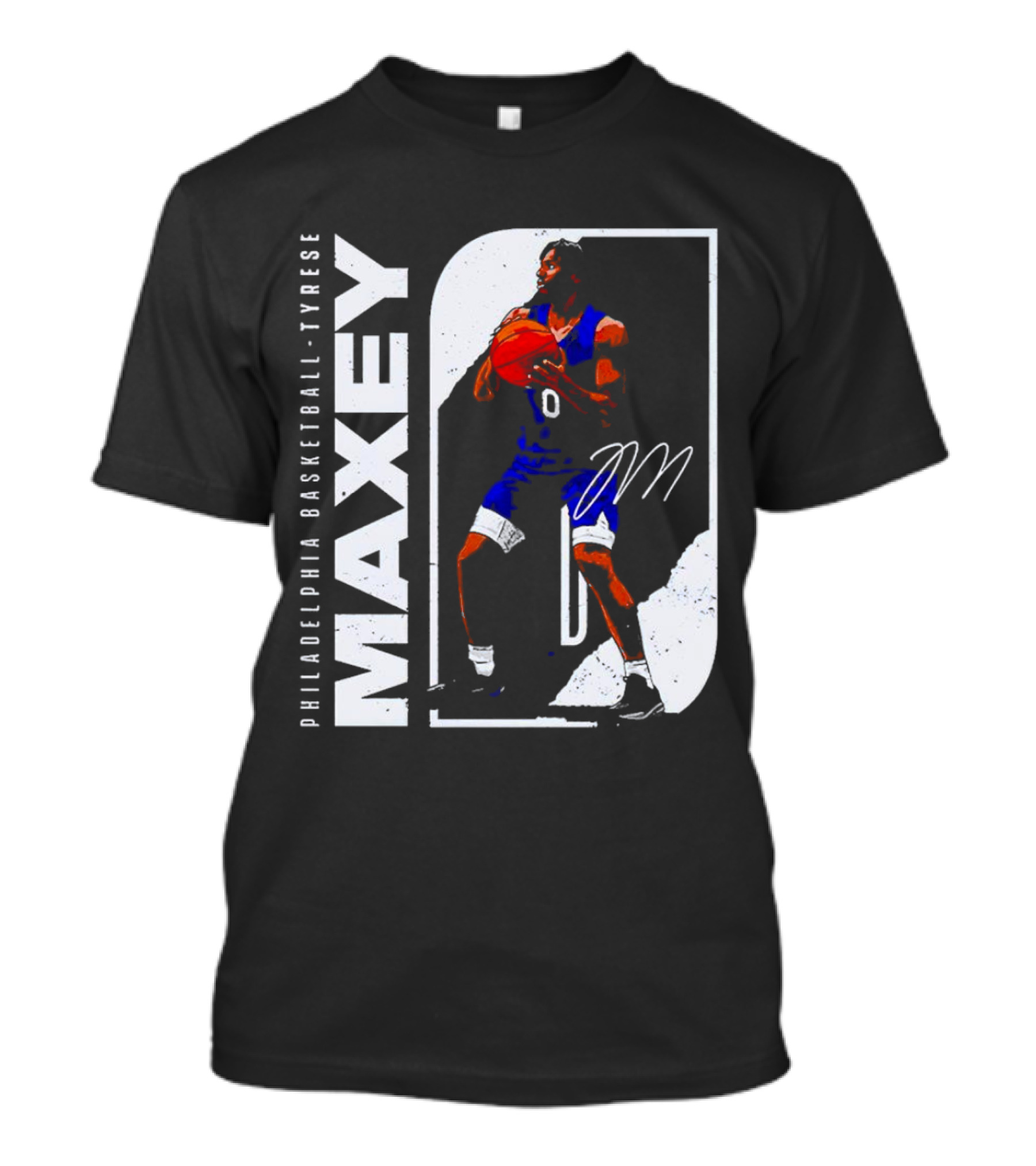 Philadelphia Basketball Tyrese Maxey T-Shirt