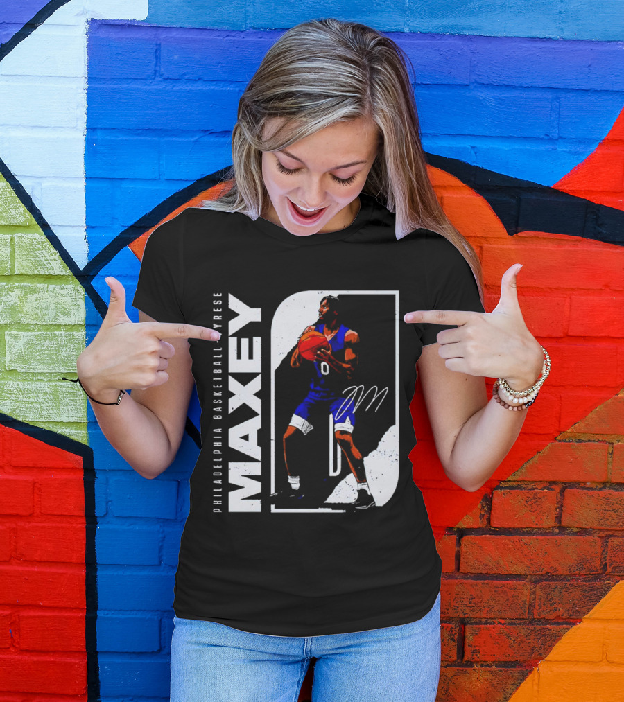 Philadelphia Basketball Tyrese Maxey T-Shirt