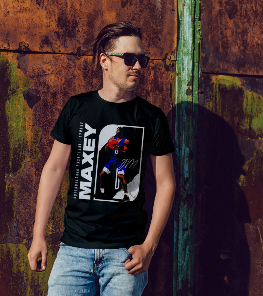 Philadelphia Basketball Tyrese Maxey T-Shirt