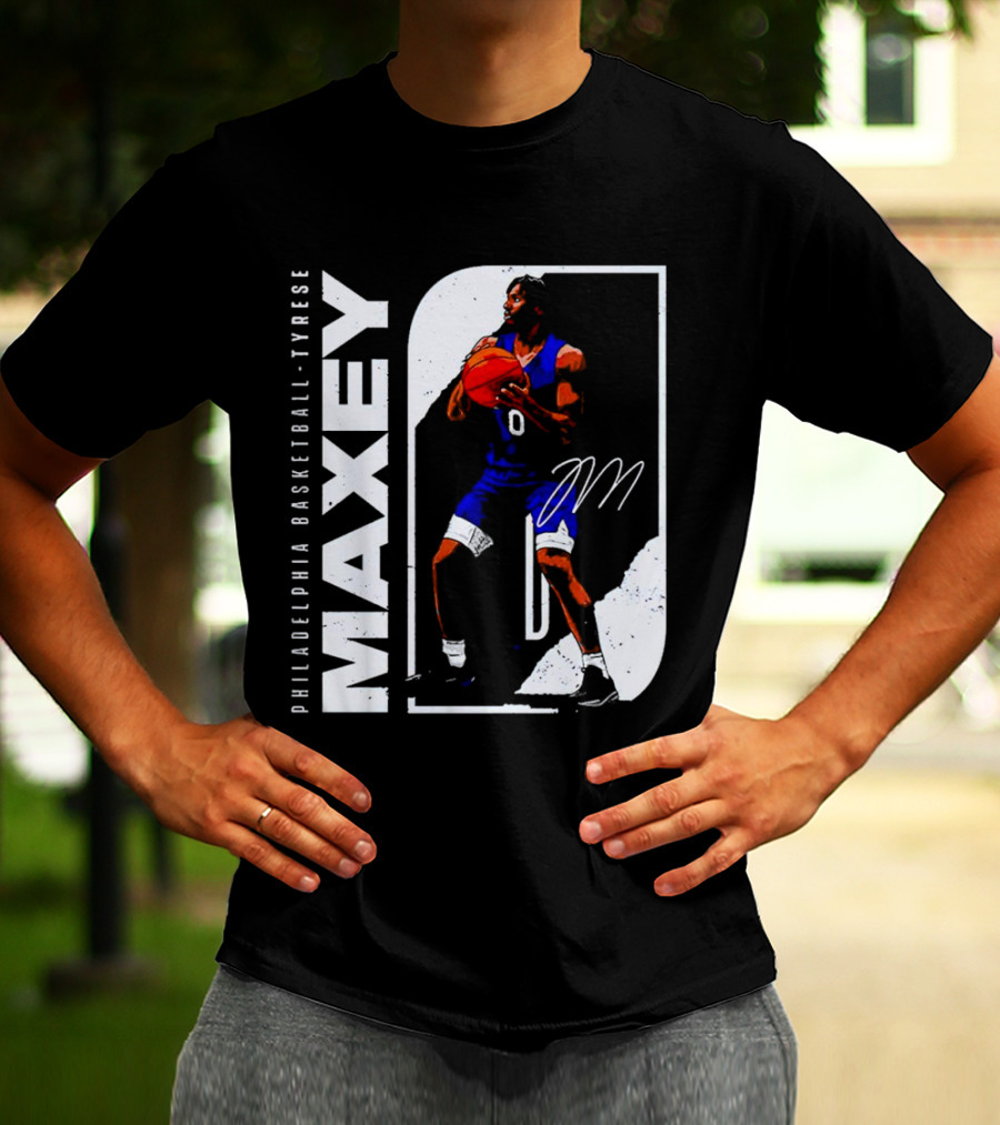 Philadelphia Basketball Tyrese Maxey T-Shirt