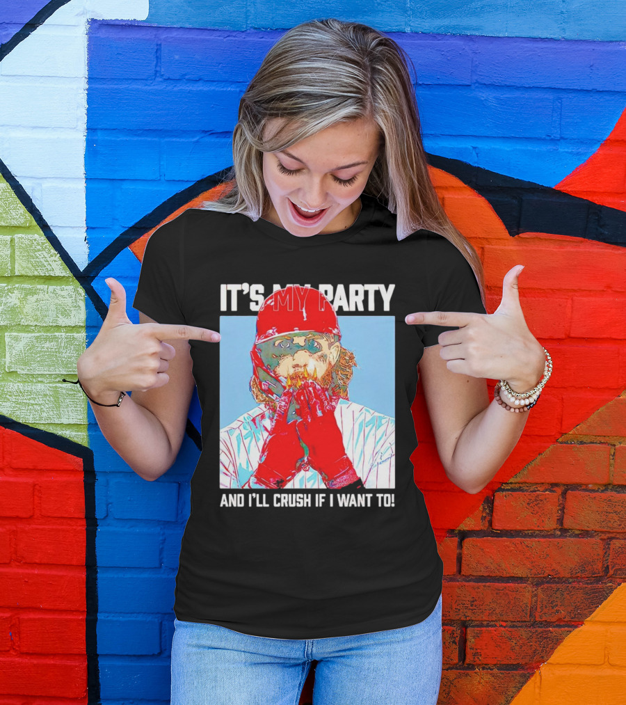 Brandon Marsh It’s My Party And I’ll Crush If I Want To Baseball Player T-Shirt