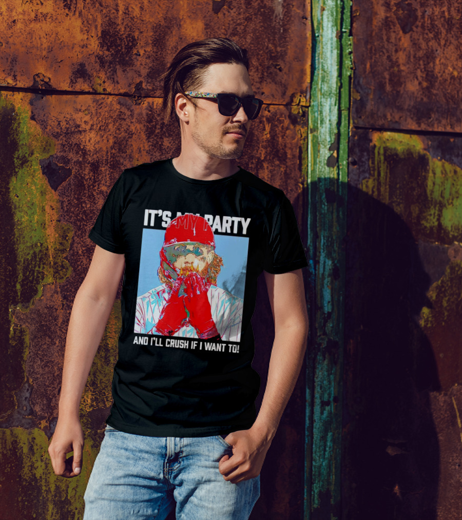 Brandon Marsh It’s My Party And I’ll Crush If I Want To Baseball Player T-Shirt