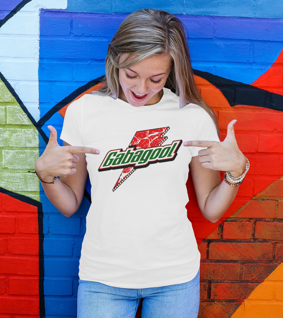 Gabagool Meat Lightning Bolt Red Green T-Shirt