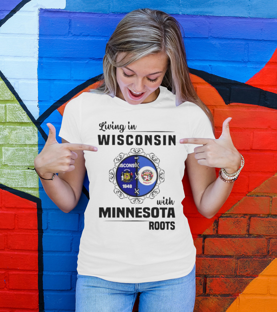 Wisconsin Pride Minnesota Roots United State Crests T-Shirt