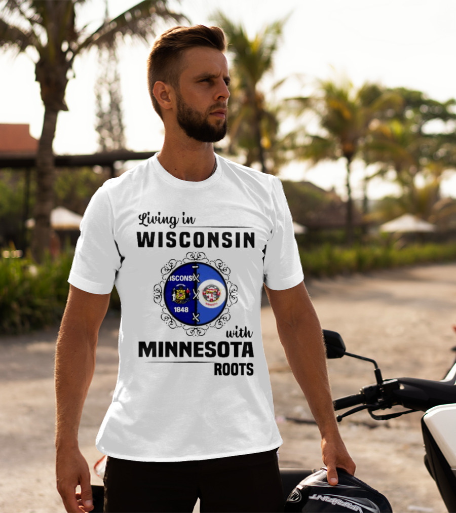 Wisconsin Pride Minnesota Roots United State Crests T-Shirt