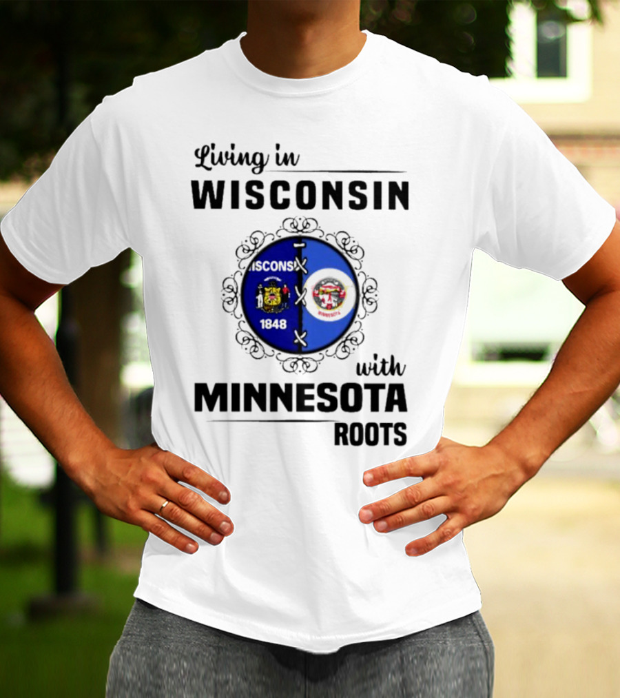 Wisconsin Pride Minnesota Roots United State Crests T-Shirt
