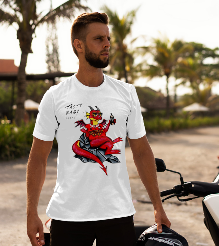 Wrexham Lager Dragon Tasty Baby Cool Style Image T-Shirt