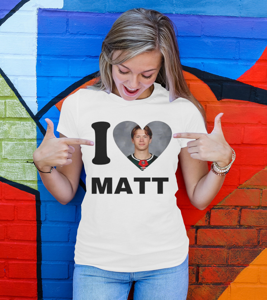 I Heart Matt Boldy Fan Love T-Shirt