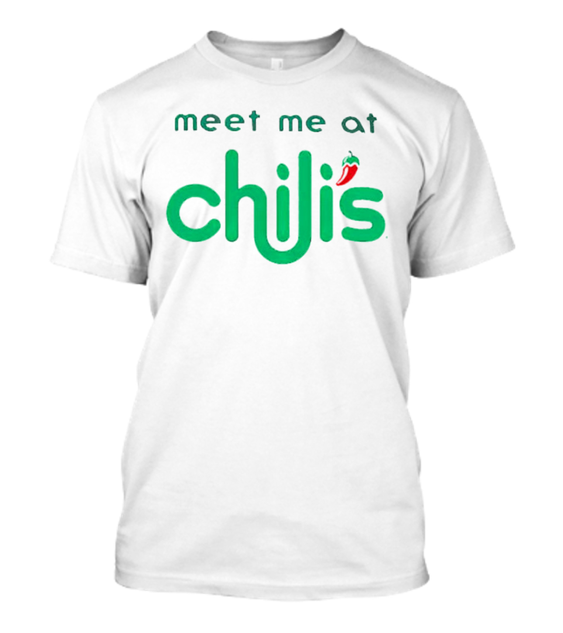 Meet Me At Chili’s Neon Logo With Chili Pepper T-Shirt