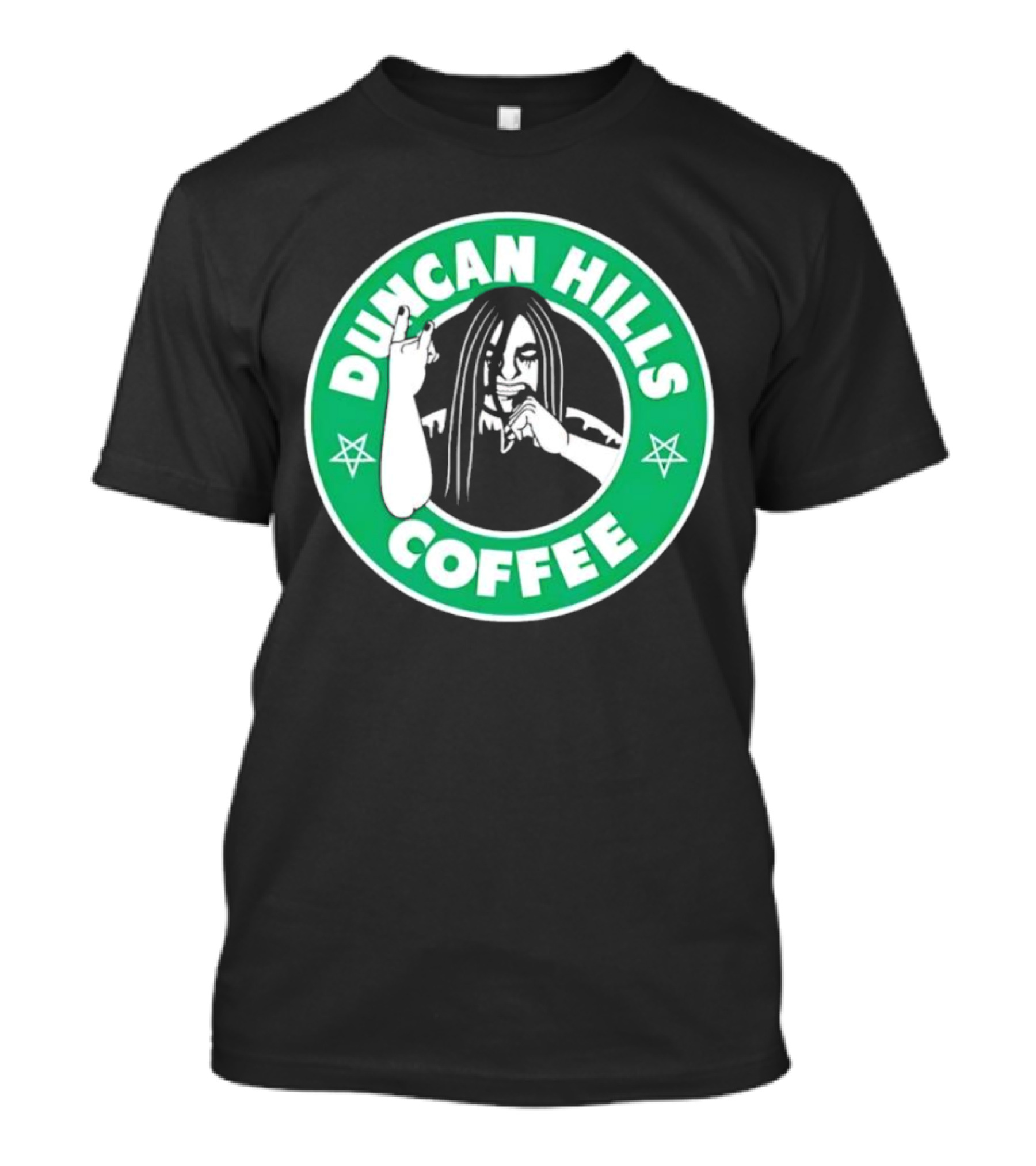Duncan Hills Coffee Metalocalypse Starbucks Emblem T-Shirt