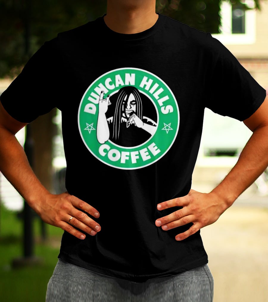 Duncan Hills Coffee Metalocalypse Starbucks Emblem T-Shirt