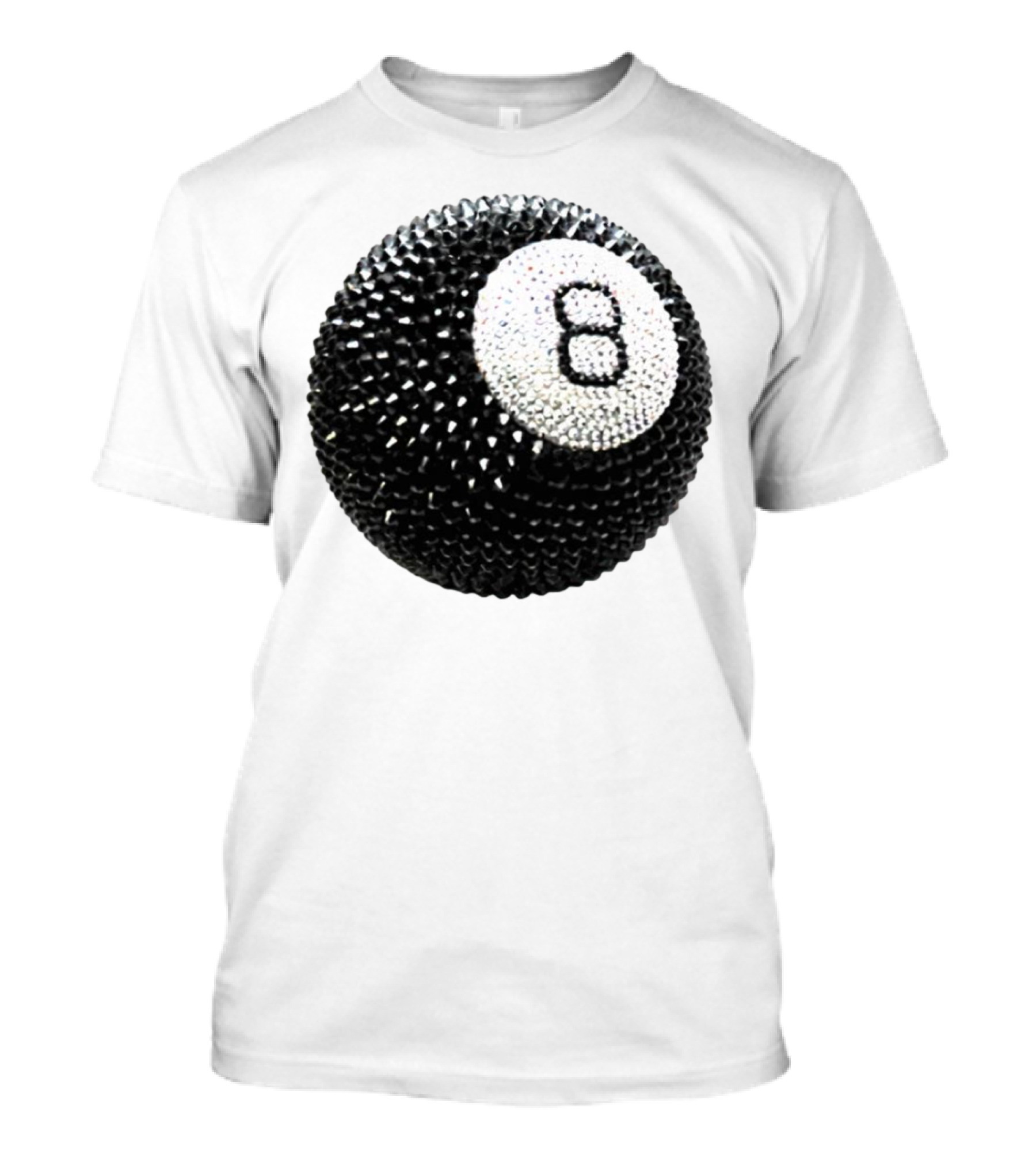 Lucky 8 Ball Crystal Sparkle Sphere T-Shirt