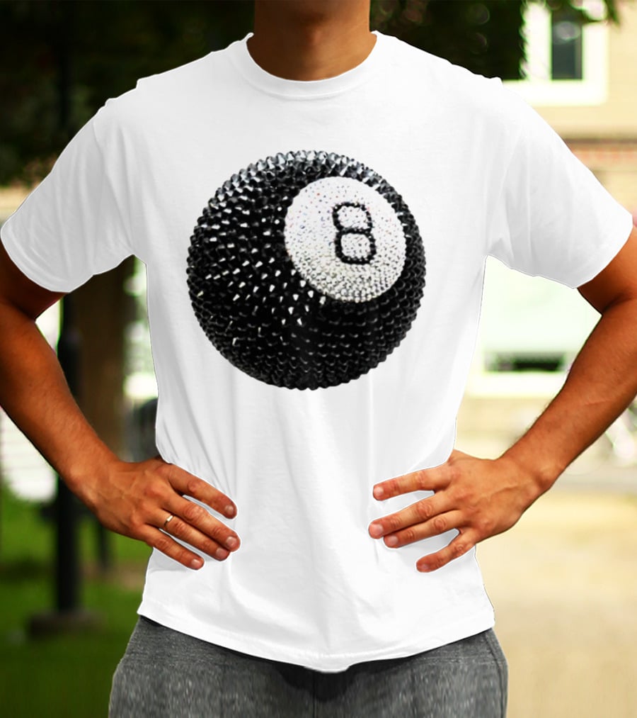 Lucky 8 Ball Crystal Sparkle Sphere T-Shirt