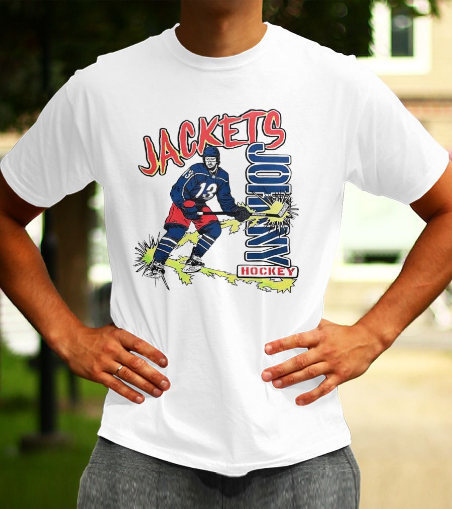 Jackets Johnny Gaudreau Hockey T-Shirt