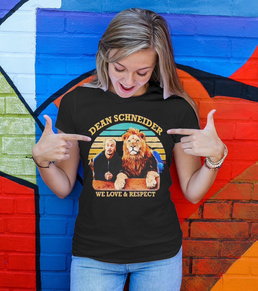 Dean Schneider We Love And Respect Lion T-Shirt